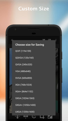 Screenshot of the application Resize Me! - #4