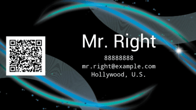 Screenshot of the application Name Card (Name Plate) - #2