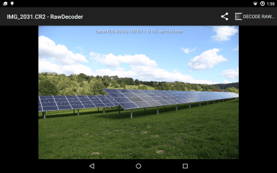 Screenshot of the application Raw Decoder Free - #3