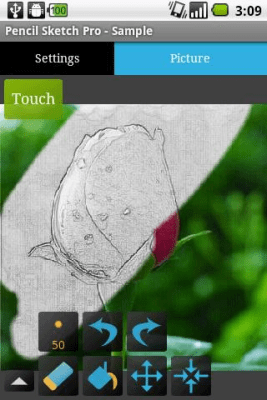 Screenshot of the application Barabanov Pencil Sketch - #2