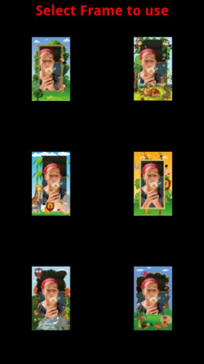 Screenshot of the application Nature Frames - #2