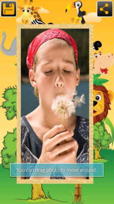Screenshot of the application Nature Frames - #5