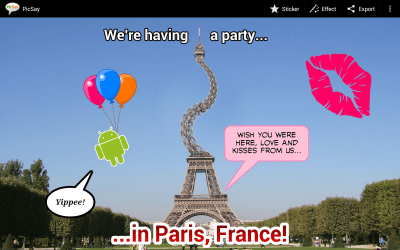 Screenshot of the application PicSay - Photo Editor - #5
