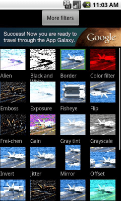 Screenshot of the application Photo Filters - #3