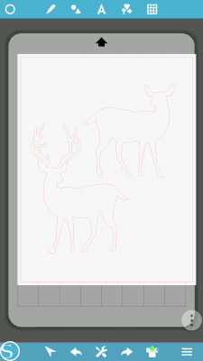 Screenshot of the application Silhouette Studio Mobile - #2