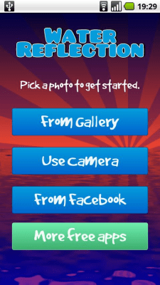 Screenshot of the application Water Reflection Effect - #2