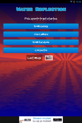 Screenshot of the application Water Reflection Effect - #4