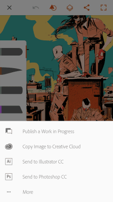 Screenshot of the application Adobe Illustrator Draw - #5