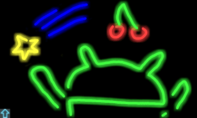 Screenshot of the application Drawing neon - #2