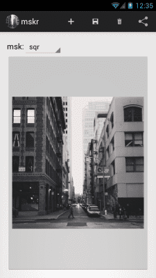 Screenshot of the application mskr - #2