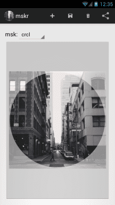 Screenshot of the application mskr - #3