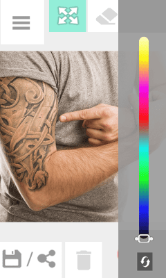 Screenshot of the application Tattoo my Photo - #3