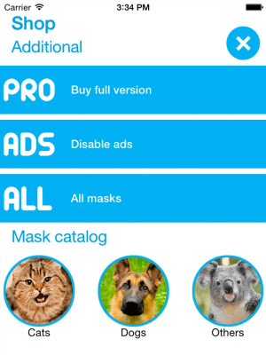 Screenshot of the application Animal detector - cool masks - #7