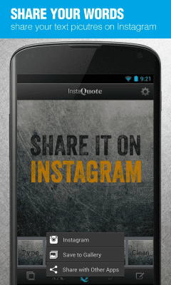 Screenshot of the application InstaQuote: add text to photos - #5