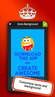 Screenshot of the application Keep Calm Generator - #6