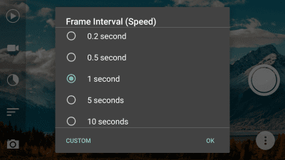 Screenshot of the application Framelapse - #2