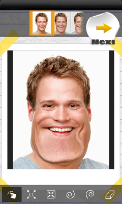 Screenshot of the application Funny Face Effects - #2