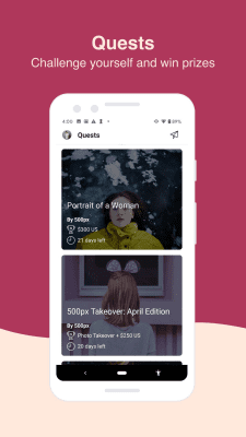 Screenshot of the application 500px – Discover great photos - #3