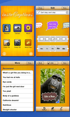 Screenshot of the application InstaCaptions - #3