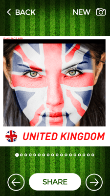 Screenshot of the application Flag Face - FlagFace - #3