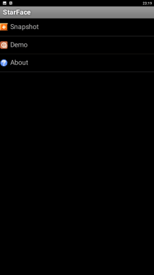 Screenshot of the application Starface - #2