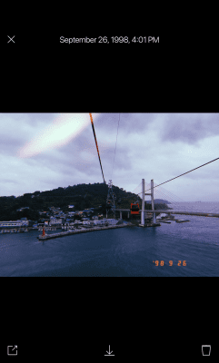 Screenshot of the application Huji Cam - #2