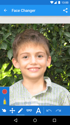 Screenshot of the application Face Changer - #2