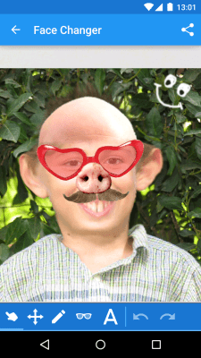 Screenshot of the application Face Changer - #3
