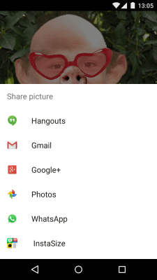 Screenshot of the application Face Changer - #5