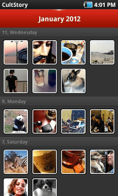 Screenshot of the application Photo Calendar - #3