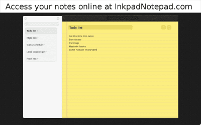 Screenshot of the application Inkpad - #8