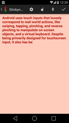 Screenshot of the application Stickynote Widget - #3