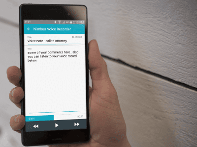 Screenshot of the application Nimbus Voice Recorder for Wear - #2