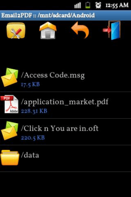 Screenshot of the application Email to PDF Converter - #2