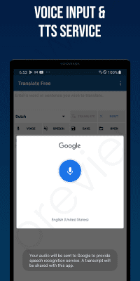 Screenshot of the application Translate free - #3