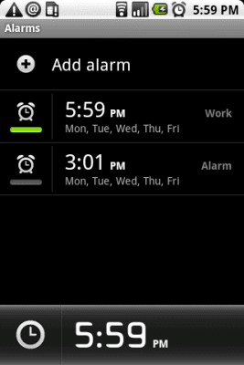 Screenshot of the application Klaxon - Alarm Clock (Demo) - #2