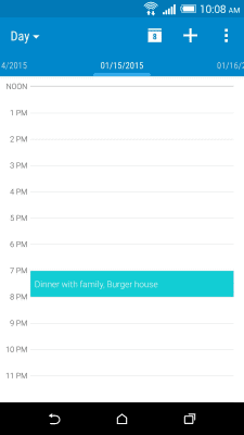 Screenshot of the application HTC Calendar - #3