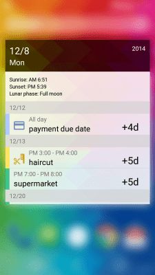 Screenshot of the application Calendar N - #3