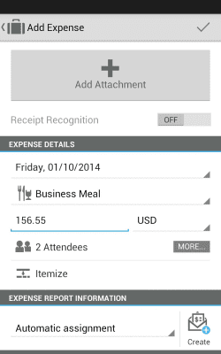 Screenshot of the application SAP Cloud for Travel & Expense - #2
