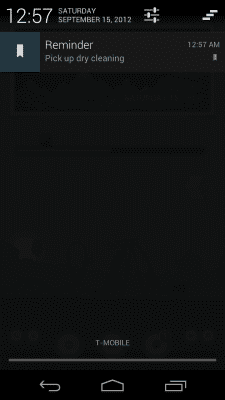 Screenshot of the application Notif - #2