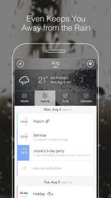 Screenshot of the application SolCalendar - Calendar / To do - #4
