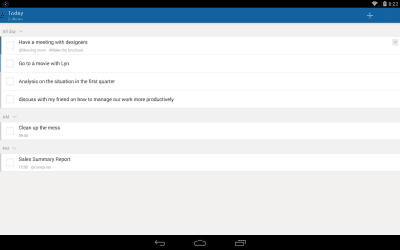 Screenshot of the application Doit.im for Android - #9