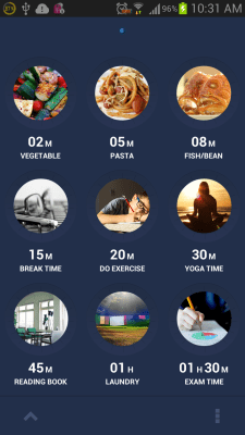 Screenshot of the application Wonder Timer - #3