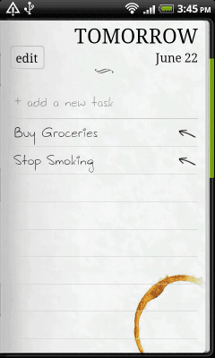 Screenshot of the application Do it (Tomorrow) - #2
