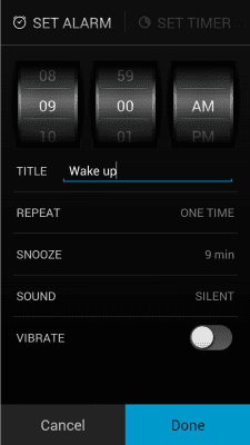 Screenshot of the application MacroPinch Alarm Clock - #6