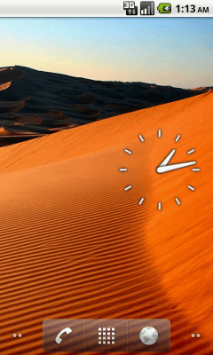 Screenshot of the application Analog Clock - #2