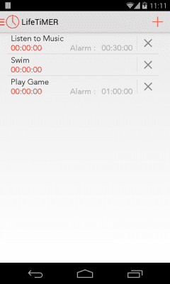 Screenshot of the application LifetiMER - #2