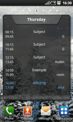 Screenshot of the application TimeTable Lite - #6