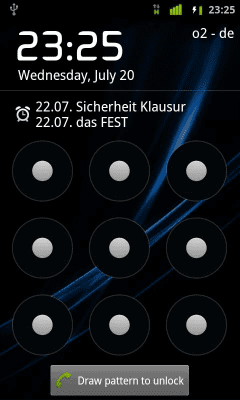 Screenshot of the application Lockscreen Calendar - #2