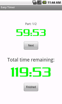 Screenshot of the application Easy Timer - #3